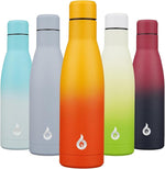 Load image into Gallery viewer, BJPKPK Insulated Water Bottle 17oz Stainless Steel Water Bottles Dishwasher Safe Reusable Metal Thermal Keep Cold and Hot,Sunset Orange