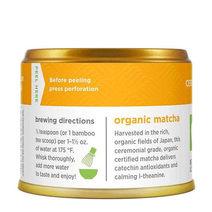 Matcha Love Ceremonial Green Tea Organic 0.7 Ounce Canister (Pack of 1) Green Tea Powder