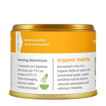 Matcha Love Ceremonial Green Tea Organic 0.7 Ounce Canister (Pack of 1) Green Tea Powder