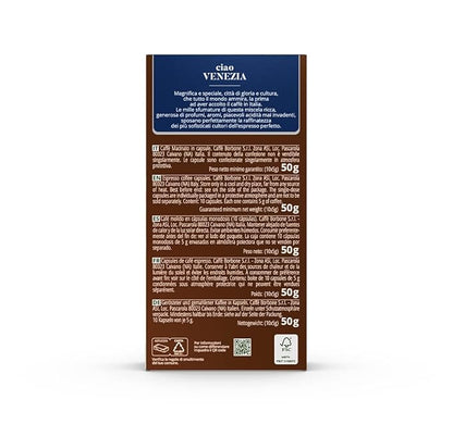 Caffe Borbone Aluminum Coffee Pods, Ciao Venezia, Medium Roast, Full-Bodied and Sweet, Genuine Italian Espresso - Compatible with Nespresso Original, NOT compatible with Vertuo - 100 Count