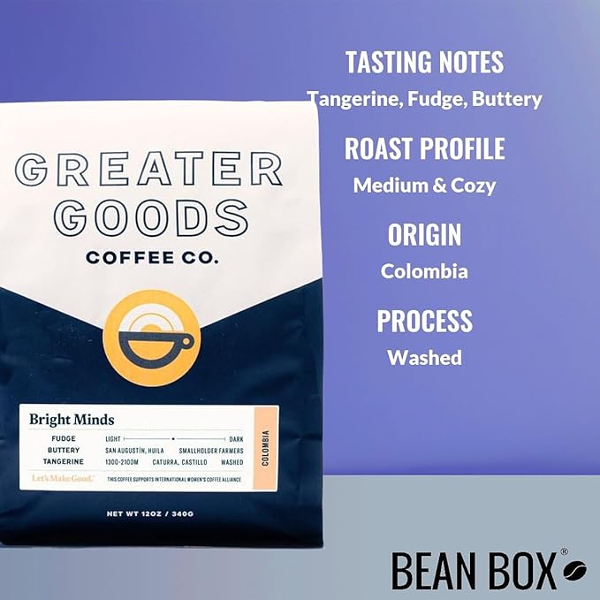 Bean Box Sampler - Roasted by Greater Goods Co., 3-Pack, Whole Bean, Gourmet Coffee