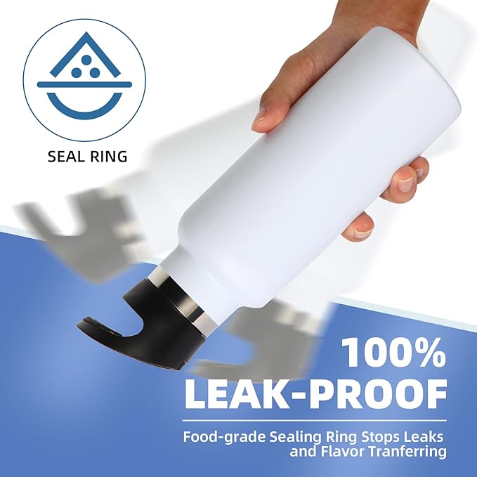 Volhoply 17oz Insulated Water Bottle Bulk 2 Pack,Stainless Steel Kids Water Bottles with Straw Lid,Reusable Metal Cups Water Bottle,Double Wall Vacuum Sports School Flask Keep Hot & Cold (Mix,2 Set)