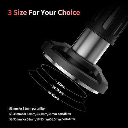 MHW-3BOMBER Espresso Tamper, 51mm-Spring-Loaded Coffee Tamper with Sound Feedback, Barista 51mm Tamper for Breville, Tamper for Espresso Machine,Thread Base YU Series, T6146-OS