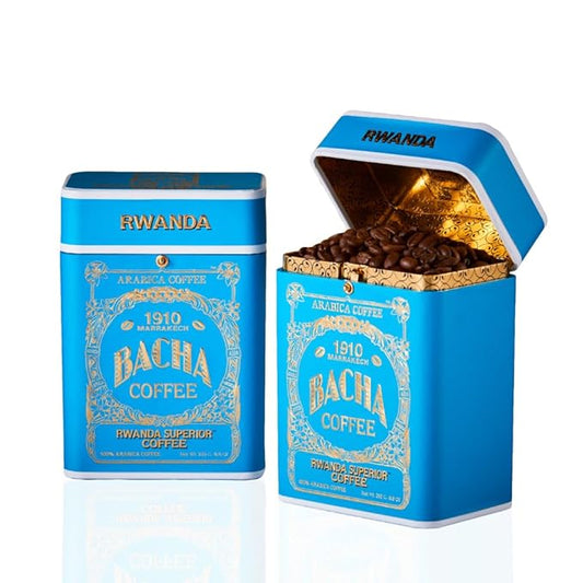 Bacha Coffee | Rwanda Superior Single Origin Signature Nomad Collection, Medium Dark Roast, 100% Arabica Specialty Coffee, Whole Beans, 250g
