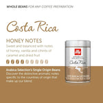 Load image into Gallery viewer, illy Whole Bean Coffee - Perfectly Roasted – Costa Rica Medium Roast - with Notes of Honey, Vanilla &amp; Citrus - 100% Arabica Beans - No Preservatives – 8.8 Ounce