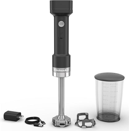 KitchenAid Go Cordless Hand Blender - battery included, KHBRV71, Black Matte