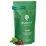 Load image into Gallery viewer, Purity Coffee EASE Dark Roast Low Acid Organic Coffee - USDA Certified Organic Specialty Grade Arabica Whole Bean Coffee - Third Party Tested for Mold, Mycotoxins and Pesticides - 12 oz Bag