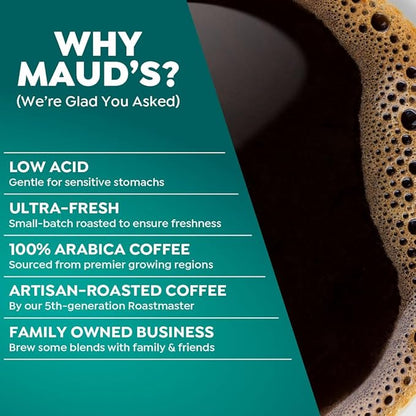 Maud's Espresso Coffee Pods, 100 ct, Dark Roast Coffee in Recyclable Single Serve Pods – 100% Arabica Coffee, Compatible with Keurig K Cups Maker