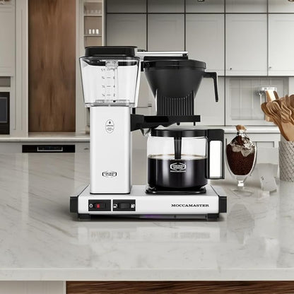 Technivorm Moccamaster 53930 KBGV 10-Cup Coffee Maker Matte Silver, 40 oz, 10 Cup, 1.25 L