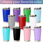 Load image into Gallery viewer, Personalized Tumbler with Pictures/Text - Custom Coffee Mug Cup 20 Oz with Lid - Customized Employee Appreciation Gifts - Christmas Gifts for Men Women - Customized By Enterprise (UV-printing)