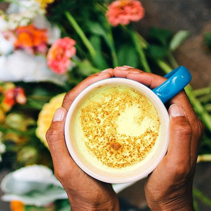 Banyan Botanicals Turmeric Milk – Organic Turmeric Latte Mix with Ashwagandha & Cardamom – Instant Caffeine Free Golden Milk with Maple Sugar – 4.3 oz, 26 servings –Non GMO Sustainably Sourced Vegan