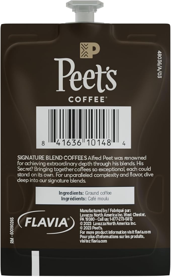 Flavia Peet’s Coffee French Roast Freshpacks works only with Flavia Brewers, Dark Roast (Case of 76)