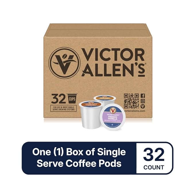 Victor Allen's Coffee Mocha Variety Pack (White Chocolate Mocha, Mocha, Chocolate Caramel), 32 Count, Single Serve Coffee Pods for Keurig K-Cup Brewers