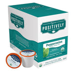 Load image into Gallery viewer, Organic Positively Tea Company, Peppermint Leaf Herbal Tea, K-Cup Compatible, 24 Pods