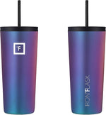 Load image into Gallery viewer, IRON °FLASK Classic Tumbler - Vacuum Insulated Stainless Steel Water Bottle, Double Walled, Drinking Cup, Insulated Travel Mug (Aurora, 24 oz Solid Lid)