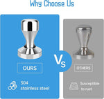 Load image into Gallery viewer, Coffee Tamper 49mm - Espresso Coffee Press with Silicone Tamper Mat for Home &amp; Café