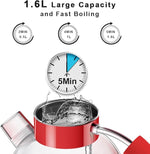 Load image into Gallery viewer, Electric Kettle ASCOT, Tea Kettle Hot Water Kettle Stainless Steel Kettle 1.6L 1500W Retro Tea Heater &amp; Boiling Water, Auto Shut-Off and Boil-Dry Protection