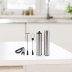 Load image into Gallery viewer, Portable USB Electric Milk Frother, Stainless steel Rechargeable Foam Maker For Coffee for Egg Whisk Mixer Handheld Kitchen Tool