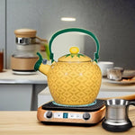 Load image into Gallery viewer, Whistling Tea Kettle for Stove Top Enamel on Steel Teakettle, Supreme Housewares Pineapple Design Teapot Water Kettle Cute Kitchen Accessories Teteras (2.1 Quart, Pineapple)