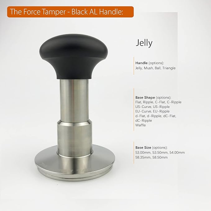 The Force Tamper Automatic Impact Coffee Tamper Adjustable Const Pressure and Autoleveling Extend Set New