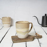 Load image into Gallery viewer, Bosmarlin Ceramic Coffee Mug Set of 4, 17 Oz, Coffee Cups with Big Handle, Microwave Safe, Unique Reactive Glaze
