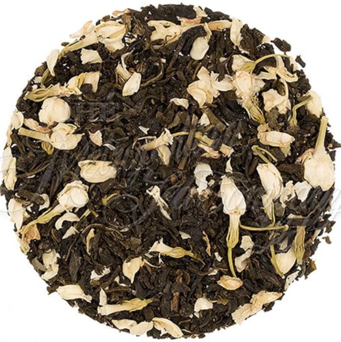 Denise's Fine Tea, USDA Organic, Decaf Jasmine Green, Decaf Green Tea, Decaf Green Tea, Loose Leaf (100g) - Caffeine removed naturally using CO2