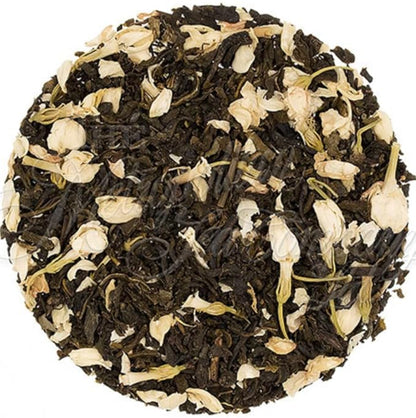 Denise's Fine Tea, USDA Organic, Decaf Jasmine Green, Decaf Green Tea, Decaf Green Tea, Loose Leaf (100g) - Caffeine removed naturally using CO2