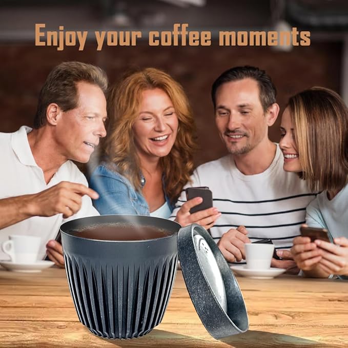 DS&DV Coffee Maker Set,Incl,Conical Filter Cup, Server, Pour Over Kettle, Cup, Manual Grinder,Hand Brewing for Camping and Traveling Personal Bar (6 in 1 Coffee Makers)