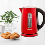 Load image into Gallery viewer, OVENTE Electric Kettle, 1.7L Stainless Steel Water Boiler and Heater with 1100W Power, Temperature Control, Keep Warm Function, Auto Shut-Off, Boil-Dry Protection and Cordless Serving, Red KS58R