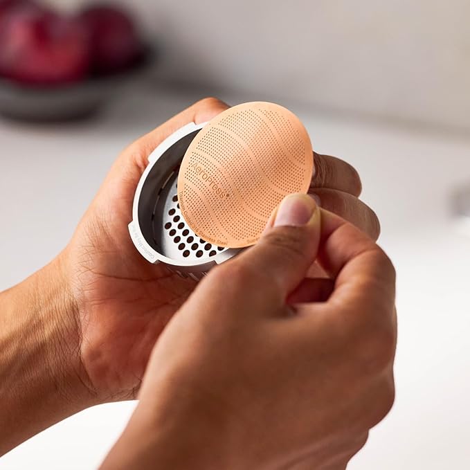 AeroPress Gold Tone Stainless Steel Reusable Filter – Durable Metal Coffee Filter, Sustainable, Eco-Friendly, Travel-Friendly, Fits Standard AeroPress Manual Coffee Makers