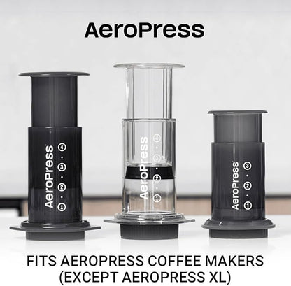 AeroPress Coffee Maker White Paper Micro-Filters, Compostable Coffee Filters Made From White, Chlorine-Free Paper, Fits Standard Size AeroPress Manual Coffee Makers, 350 Count