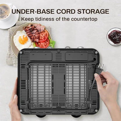 White Toaster 4 Slice, Dual Independent Controls, Extra Wide Slot Toasters for Bagel, Bread, Waffles, 7 Shade Settings, 4 Main Functions, Removable Crumb Tray, 1500 Watts, White Stainless Steel