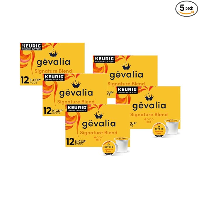 Gevalia Signature Blend Mild Roast K-Cup® Coffee Pods, 10 CT (Pack of 5)