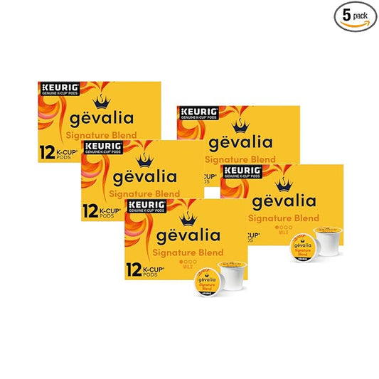 Gevalia Signature Blend Mild Roast K-Cup® Coffee Pods, 10 CT (Pack of 5)
