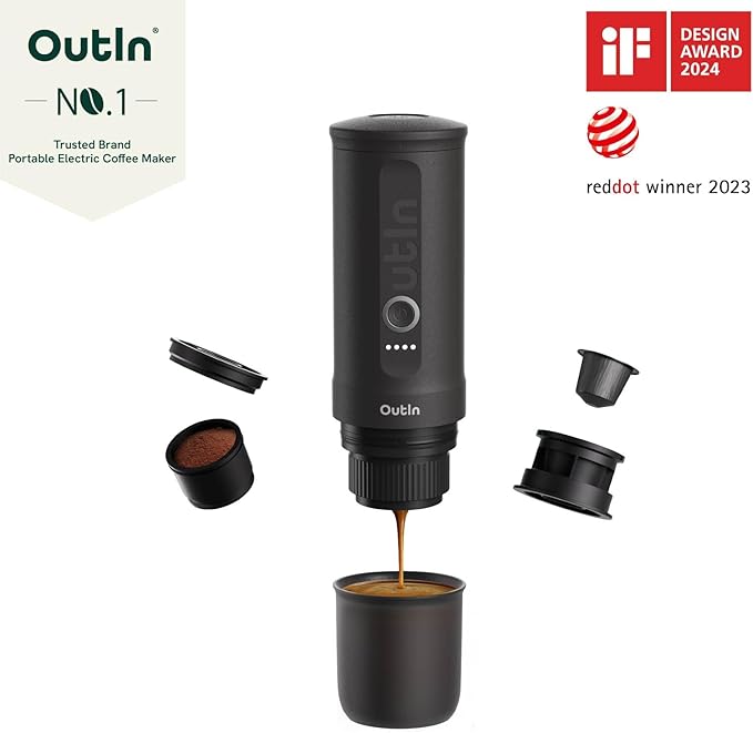 OutIn Nano Complete set Portable Espresso Machine with Double Shot Accessorries