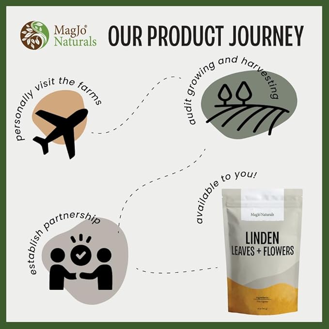 MagJo Naturals Linden Loose Leaf Tea Wild Harvest