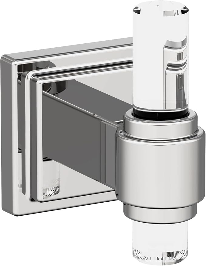 Amerock | Clear/Chrome | Glacio | 5 Piece | Bathroom Accessories Set