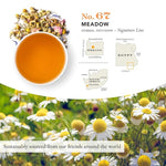 Load image into Gallery viewer, Steven Smith Teamaker Meadow No. 67, Chamomile, Rooibos, Hyssop &amp; Rose Petals, Herbal Tea Blend, Caffeine-Free, Sugar-Free, Sustainably Grown, Tea Bags, 15 Sachets, 0.85oz each