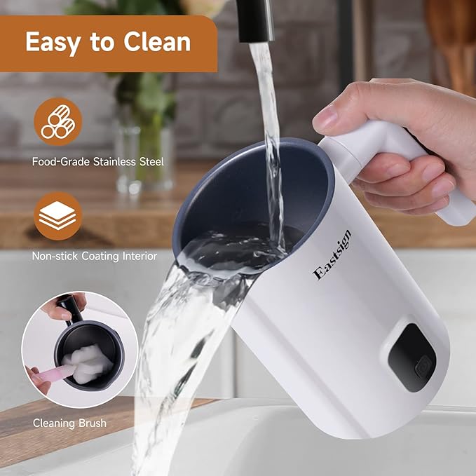 Milk Frother, Milk Steamer for Coffee, 4 in 1 Electric Milk Frother and Steamer, Warm and Cold Foam Maker, Hot Chocolate Maker, Milk Warmer, 12oz/350ml Frother for Latte, Cappuccino, Matcha