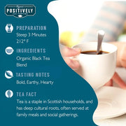 Organic Positively Tea Company, Scottish Breakfast Black Tea, Loose Leaf, 4 Ounce