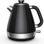 Load image into Gallery viewer, 1.7L Retro Electric Kettle, 1200w Fast Boiling, Stainless Steel Hot Water Kettle Electric, Auto Shut-Off, Cordless, Boil-Dry Protection, Black