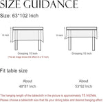 Load image into Gallery viewer, Designer Off White Linen Long Rectangle Tablecloth,Floral Elegant Table Cloth,Stain Resistant Vintage Decor Tablecloths for Dining Thanksgiving Kitchen Christmas,63"*102"-Serenity G