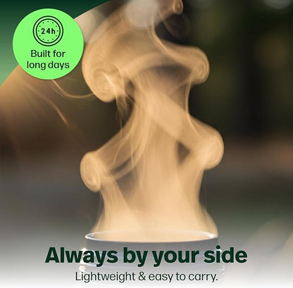 KALMATEH Modern & Elegant Double Walled Vacuum Insulated Stainless Steel Thermo Bottle 1000 ml, Precise Pouring & Heat Retention For Yerba Mate, Coffee, Tea, and Camping