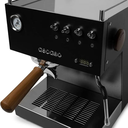 Ascaso Steel DUO Espresso Machine | PID | Programmable | Volumetric Controls | Dual Thermoblock | 120V | (Black)