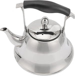 Load image into Gallery viewer, ERINGOGO 2L Whistling Tea Kettle Stovetop, Stainless Steel Teapot Water Kettle with Removable Tea Infuser, Mirror Polished Retro Tea Maker for Gas, Induction