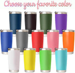 Load image into Gallery viewer, Made in USA - Personalized Tumbler with Engraved Name - Custom Coffee Mug Cup 20 Oz with Lid - Customized Employee Appreciation Gifts - Christmas Gifts for Men Women - Customized By Enterprise