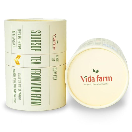 VIDA FARM 100 Soursop Leaves Tea Bags, 100% Natural Soursop Graviola Leaf Tea Bags, Dried Guanabana Leaves Herbal Tea Bags, Herbal Leaf Tea, No Sugar, No Caffeine, Vegan