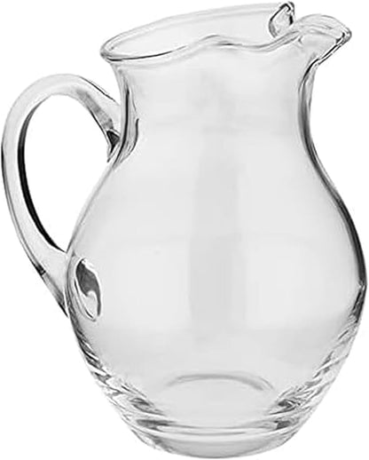 Mikasa Napoli Clear Glass Beverage Pitcher, 70 Ounce Capacity, Durable and Elegant Design for Serving Water, Iced Tea, or Cocktails