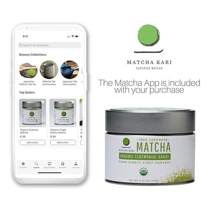 Dr. Weil Matcha Kari - Organic Matcha Green Tea Powder - 50 grams - Japanese Ceremonial Grade