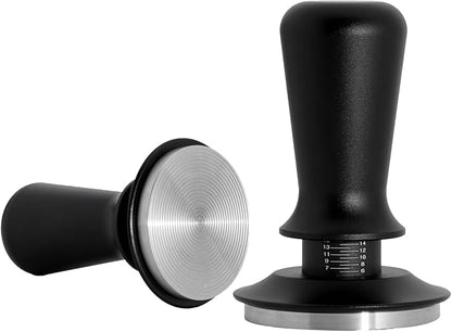 58mm Espresso Tamper, Professional Barista Coffee Tamper, Heavy-Duty Stainless-Steel Flat Base, Ergonomic Handle, Compatible with 58mm Portafilter, Coffee Accessory for Espresso lovers